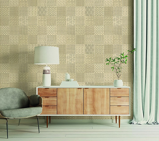 Обои в интерьере артикул 50483, JWall Tatami, Sirpi Обои в интерьере артикул 50483, JWall Tatami, Sirpi