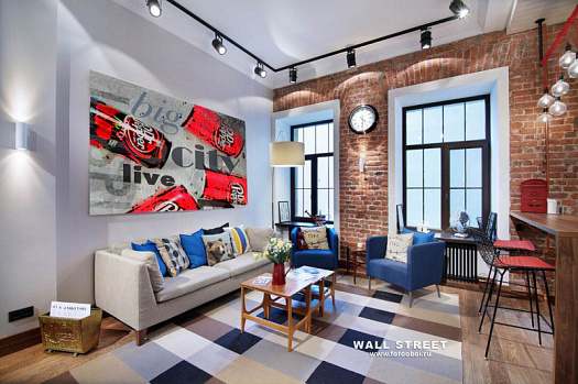 Фотообои в интерьере артикул podLOFT 20, ПОДЛОФТ / PODLOFT, Wall street Фотообои в интерьере артикул podLOFT 20, ПОДЛОФТ / PODLOFT, Wall street