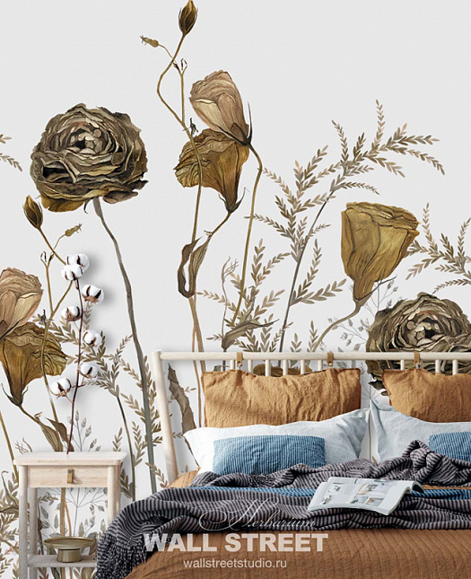 Фотообои в интерьере артикул Herbarium 13, HERBARIUM, Wall street Фотообои в интерьере артикул Herbarium 13, HERBARIUM, Wall street