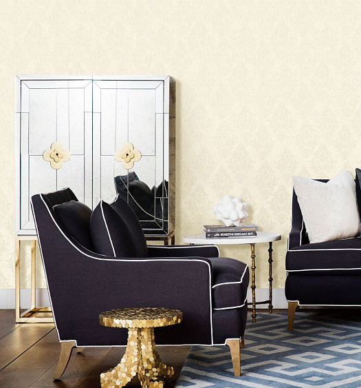 Обои в интерьере артикул 60110-1, Silver, Bruno Zoff Обои в интерьере артикул 60110-1, Silver, Bruno Zoff