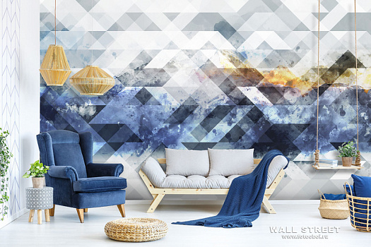 Фотообои в интерьере артикул Geometry 24, ГЕОМЕТРИЯ / GEOMETRY, Wall street