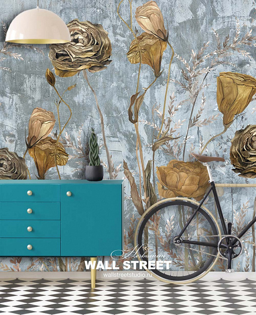 Фотообои в интерьере артикул Herbarium 14, HERBARIUM, Wall street Фотообои в интерьере артикул Herbarium 14, HERBARIUM, Wall street
