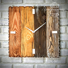 Панно в стиле Лофт Creative Wood Часы 1